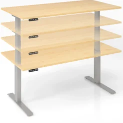 XDKB 19 W | Schreibtisch 180 x 80 elektrisch höhenverstellbar Ahorn