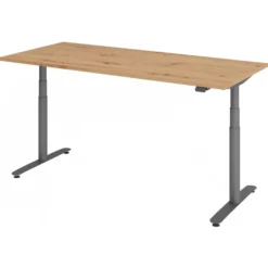 XDLR 19 G | Schreibtisch 180 x 80 elektrisch höhenverstellbar Asteiche