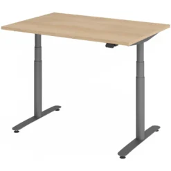 XDLR 12 G | Schreibtisch 120 x 80 elektrisch höhenverstellbar Eiche