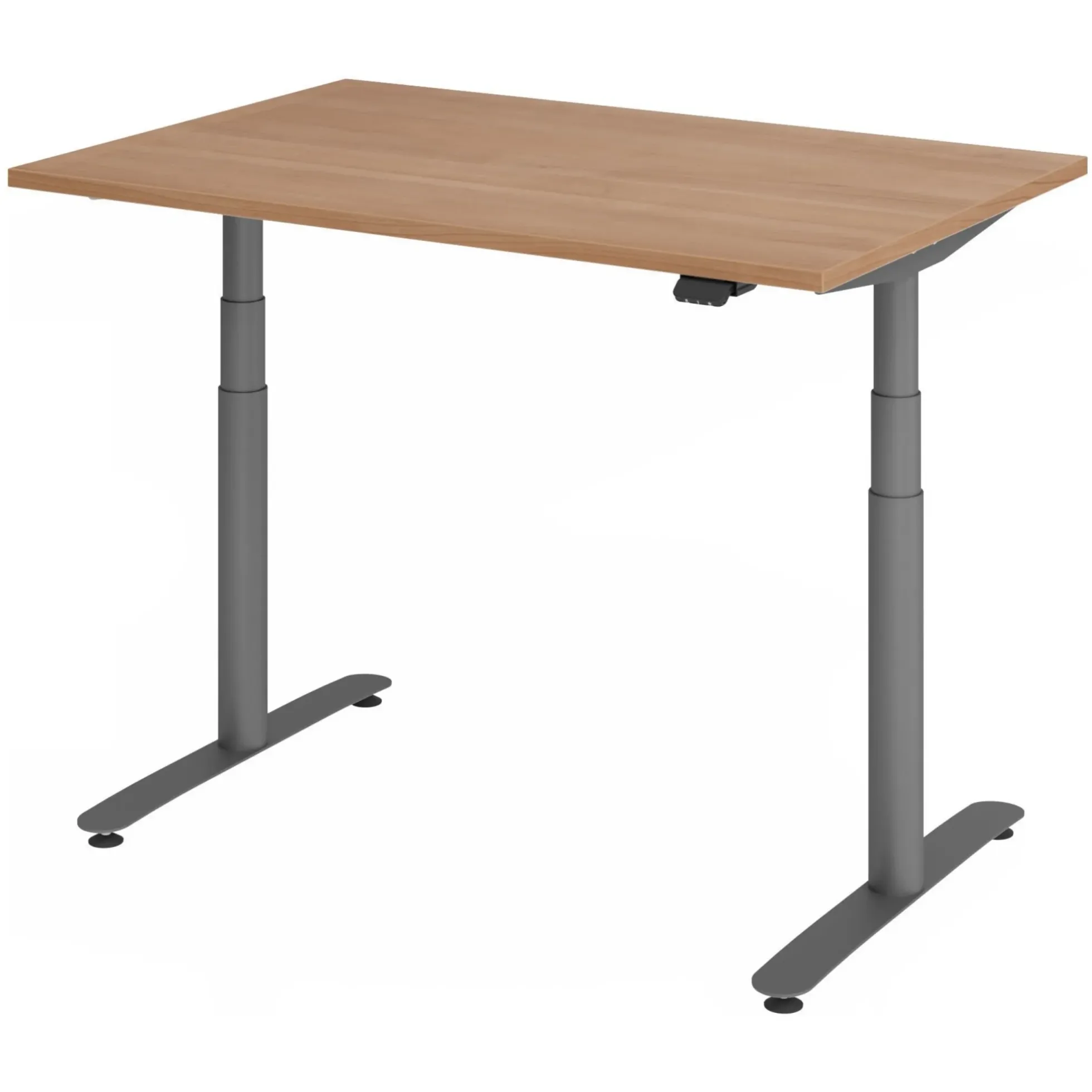 XDLR 12 G | Schreibtisch 120 x 80 elektrisch höhenverstellbar Nussbaum
