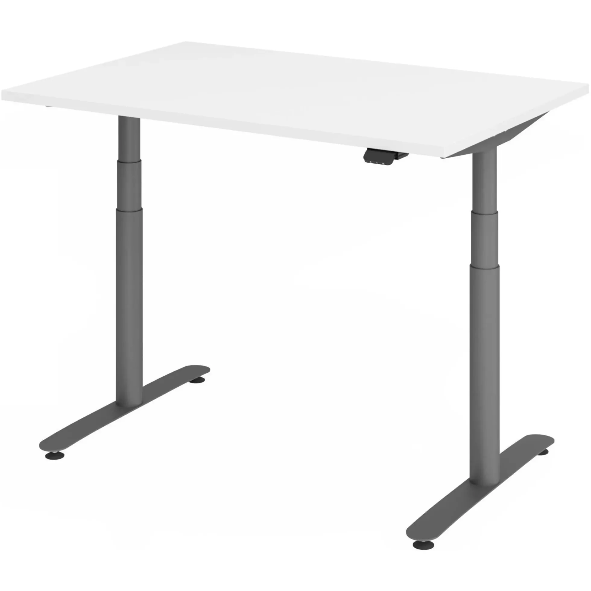 XDLR 12 G | Schreibtisch 120 x 80 elektrisch höhenverstellbar Weiß