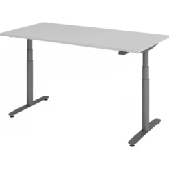 XDLR 16 G | Schreibtisch 160 x 80 elektrisch höhenverstellbar Grau
