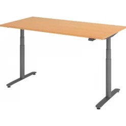 XDLR 16 G | Schreibtisch 160 x 80 elektrisch höhenverstellbar Buche