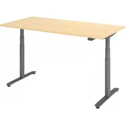 XDLR 16 G | Schreibtisch 160 x 80 elektrisch höhenverstellbar Ahorn