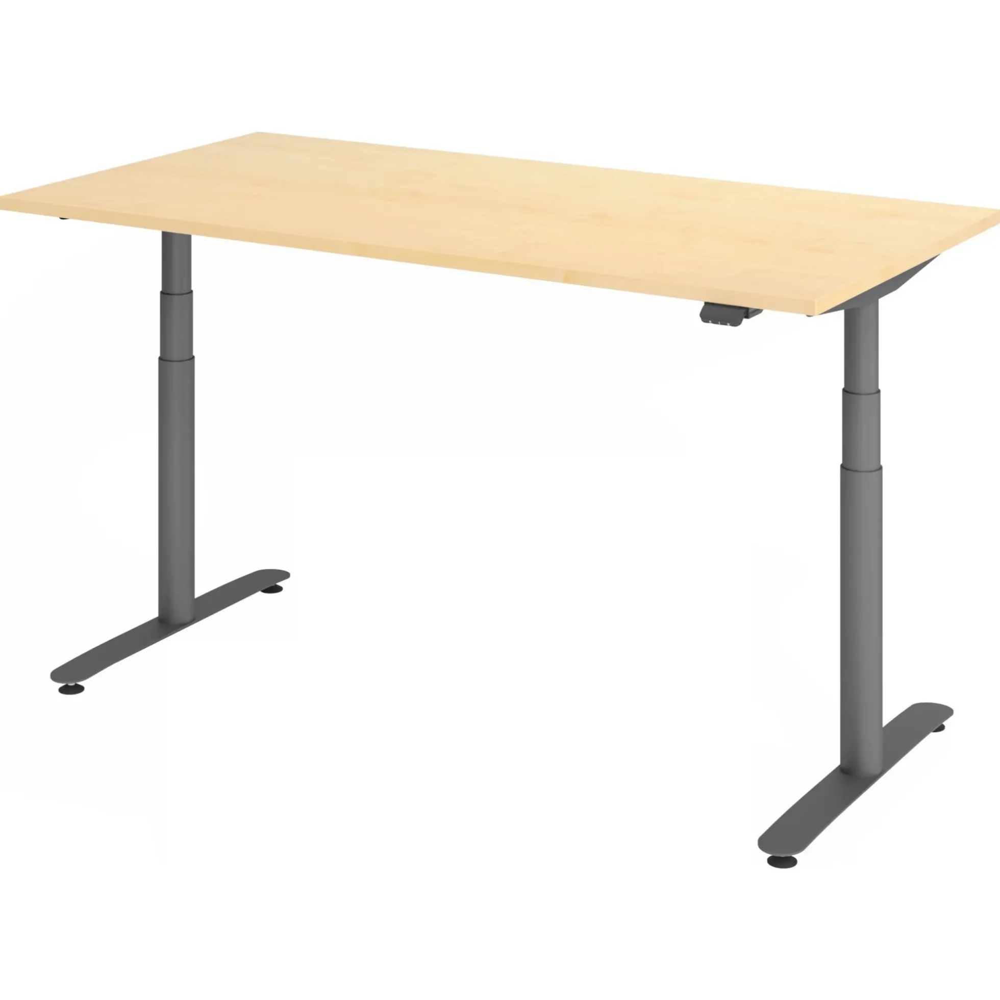 XDLR 16 G | Schreibtisch 160 x 80 elektrisch höhenverstellbar Ahorn