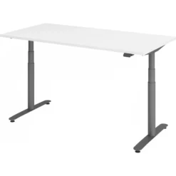 XDLR 16 G | Schreibtisch 160 x 80 elektrisch höhenverstellbar Weiß