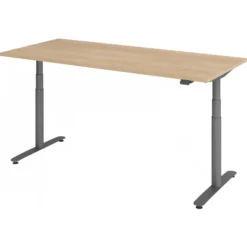 XDLR 19 G | Schreibtisch 180 x 80 elektrisch höhenverstellbar Eiche