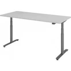 XDLR 19 G | Schreibtisch 180 x 80 elektrisch höhenverstellbar Grau