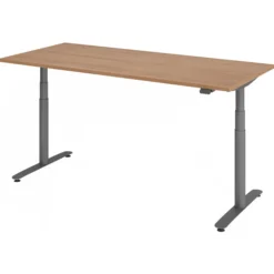 XDLR 19 G | Schreibtisch 180 x 80 elektrisch höhenverstellbar Nussbaum