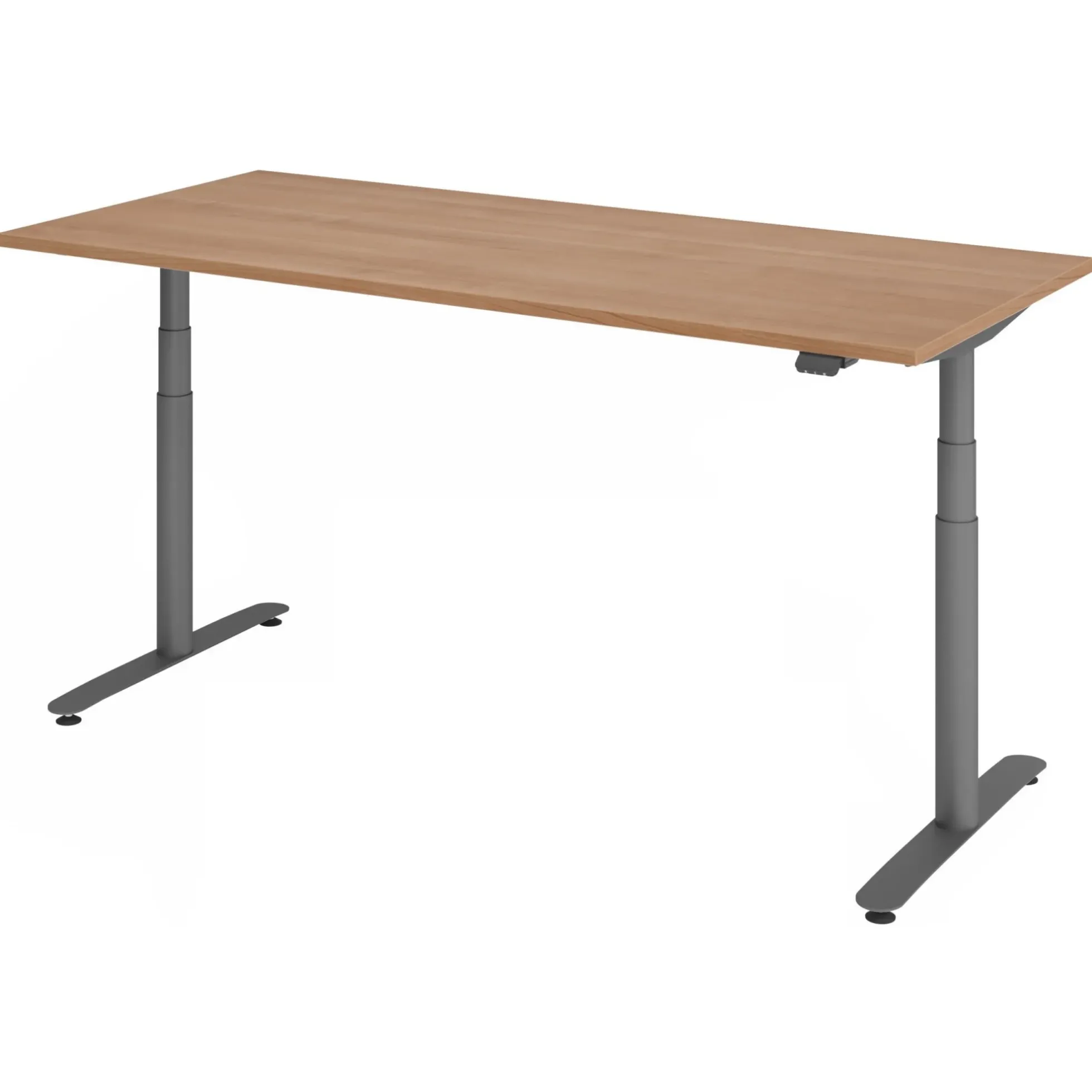 XDLR 19 G | Schreibtisch 180 x 80 elektrisch höhenverstellbar Nussbaum