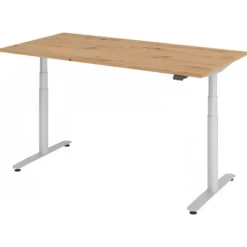 XDLR 16 S | Schreibtisch 160 x 80 elektrisch höhenverstellbar Asteiche