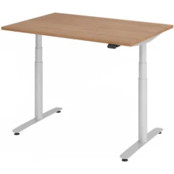 XDLR 12 S | Schreibtisch 120 x 80 elektrisch höhenverstellbar Nussbaum