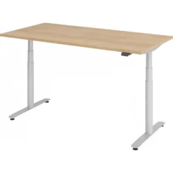 XDLR 16 S | Schreibtisch 160 x 80 elektrisch höhenverstellbar Eiche