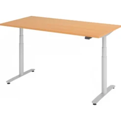 XDLR 16 S | Schreibtisch 160 x 80 elektrisch höhenverstellbar Buche