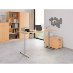 XDLR 16 S | Schreibtisch 160 x 80 elektrisch höhenverstellbar Buche
