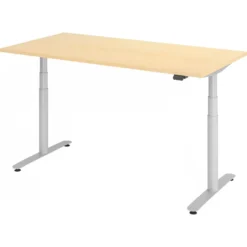 XDLR 16 S | Schreibtisch 160 x 80 elektrisch höhenverstellbar Ahorn
