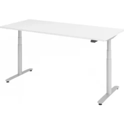 XDLR 19 S | Schreibtisch 180 x 80 elektrisch höhenverstellbar Weiß