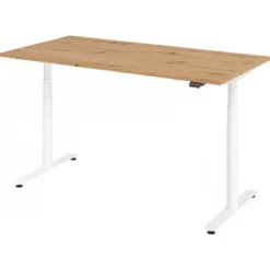 XDLR 16 W | Schreibtisch 160 x 80 elektrisch höhenverstellbar Asteiche
