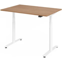 XDLR 12 W | Schreibtisch 120 x 80 elektrisch höhenverstellbar Nussbaum