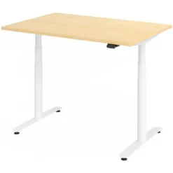 XDLR 12 W | Schreibtisch 120 x 80 elektrisch höhenverstellbar Ahorn