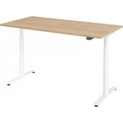 XDLR 16 W | Schreibtisch 160 x 80 elektrisch höhenverstellbar Eiche