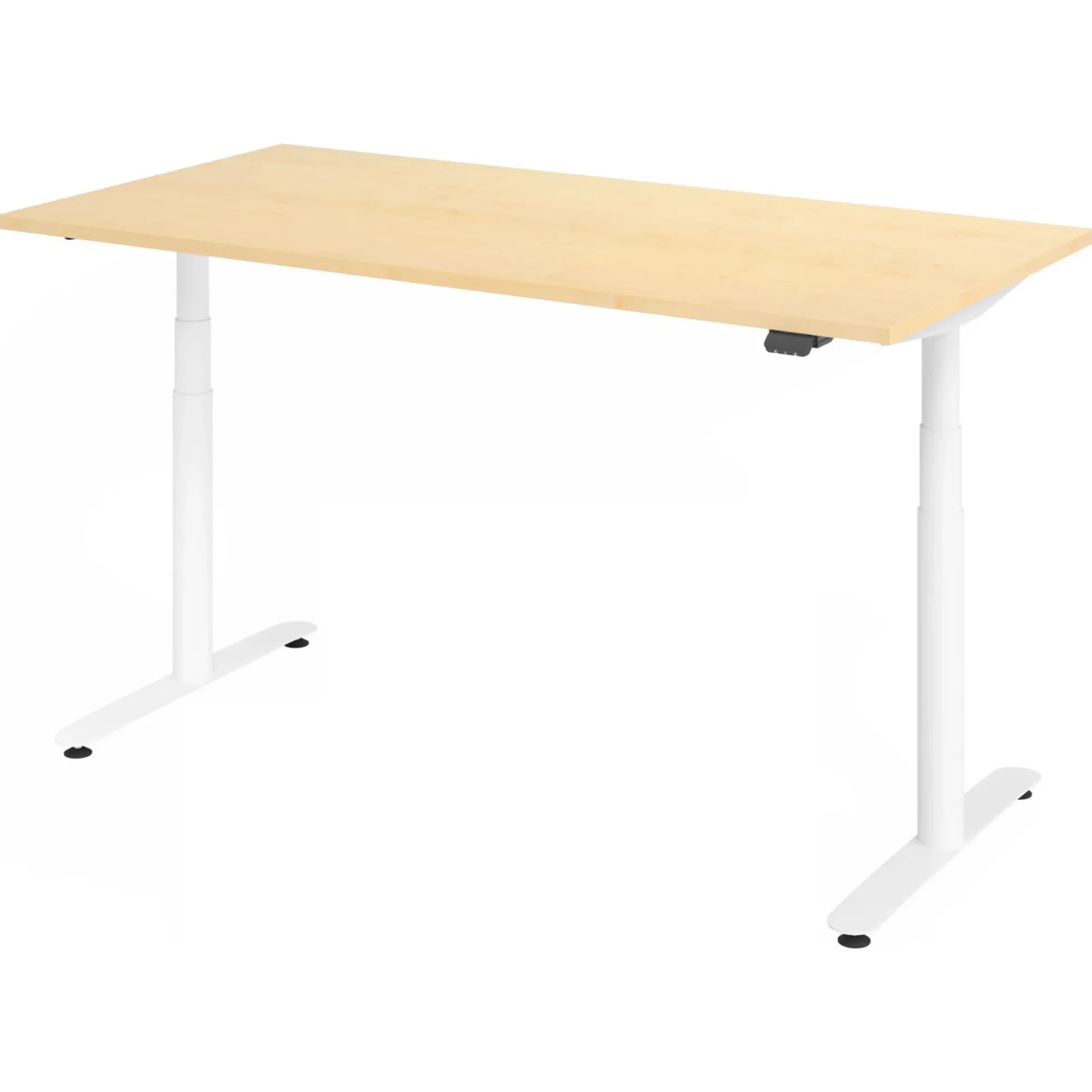 XDLR 16 W | Schreibtisch 160 x 80 elektrisch höhenverstellbar Ahorn