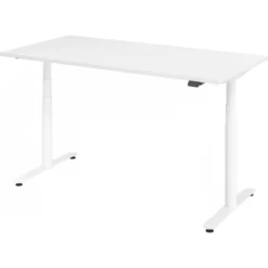 XDLR 16 W | Schreibtisch 160 x 80 elektrisch höhenverstellbar Weiß