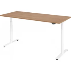 XDLR 19 W | Schreibtisch 180 x 80 elektrisch höhenverstellbar Nussbaum