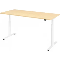 XDLR 19 W | Schreibtisch 180 x 80 elektrisch höhenverstellbar Ahorn