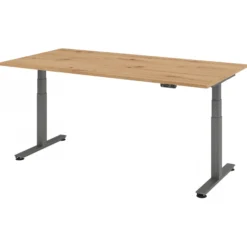 XDSM 2E G | Schreibtisch 200 x 100 elektrisch höhenverstellbar Asteiche