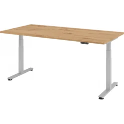 XDSM 2E S | Schreibtisch 200 x 100 elektrisch höhenverstellbar Asteiche