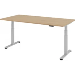 XDSM 2E S | Schreibtisch 200 x 100 elektrisch höhenverstellbar Eiche