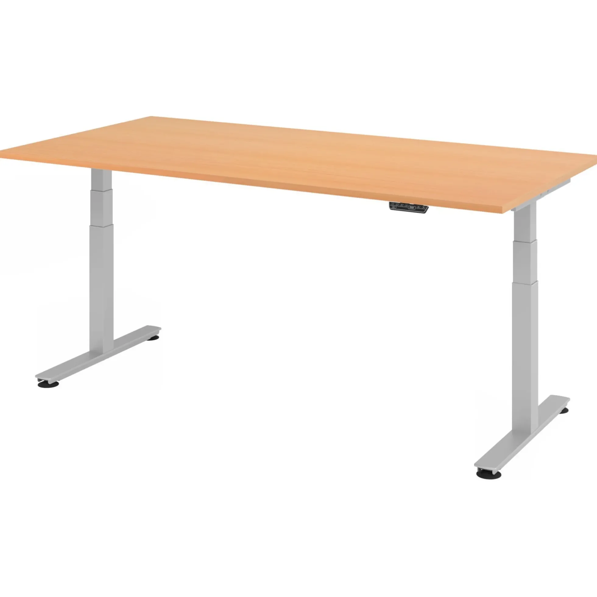 XDSM 2E S | Schreibtisch 200 x 100 elektrisch höhenverstellbar Buche