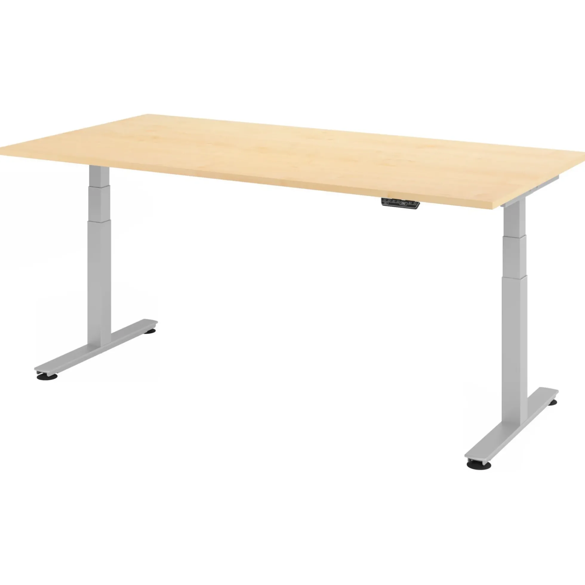 XDSM 2E S | Schreibtisch 200 x 100 elektrisch höhenverstellbar Ahorn