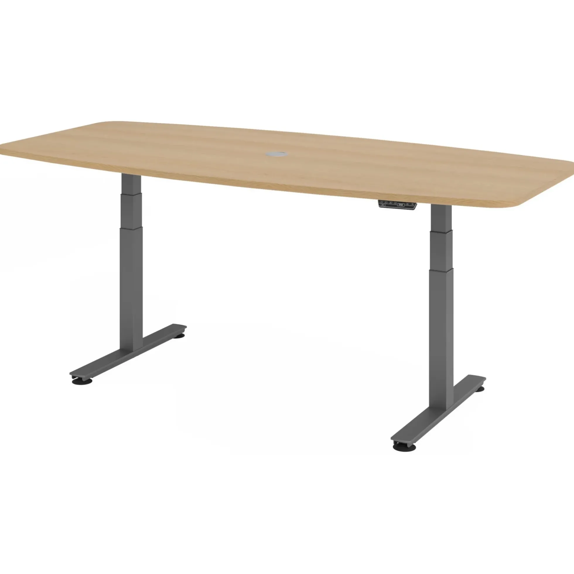 XDSM 22 G | Schreibtisch 220 x 103 elektrisch höhenverstellbar Eiche