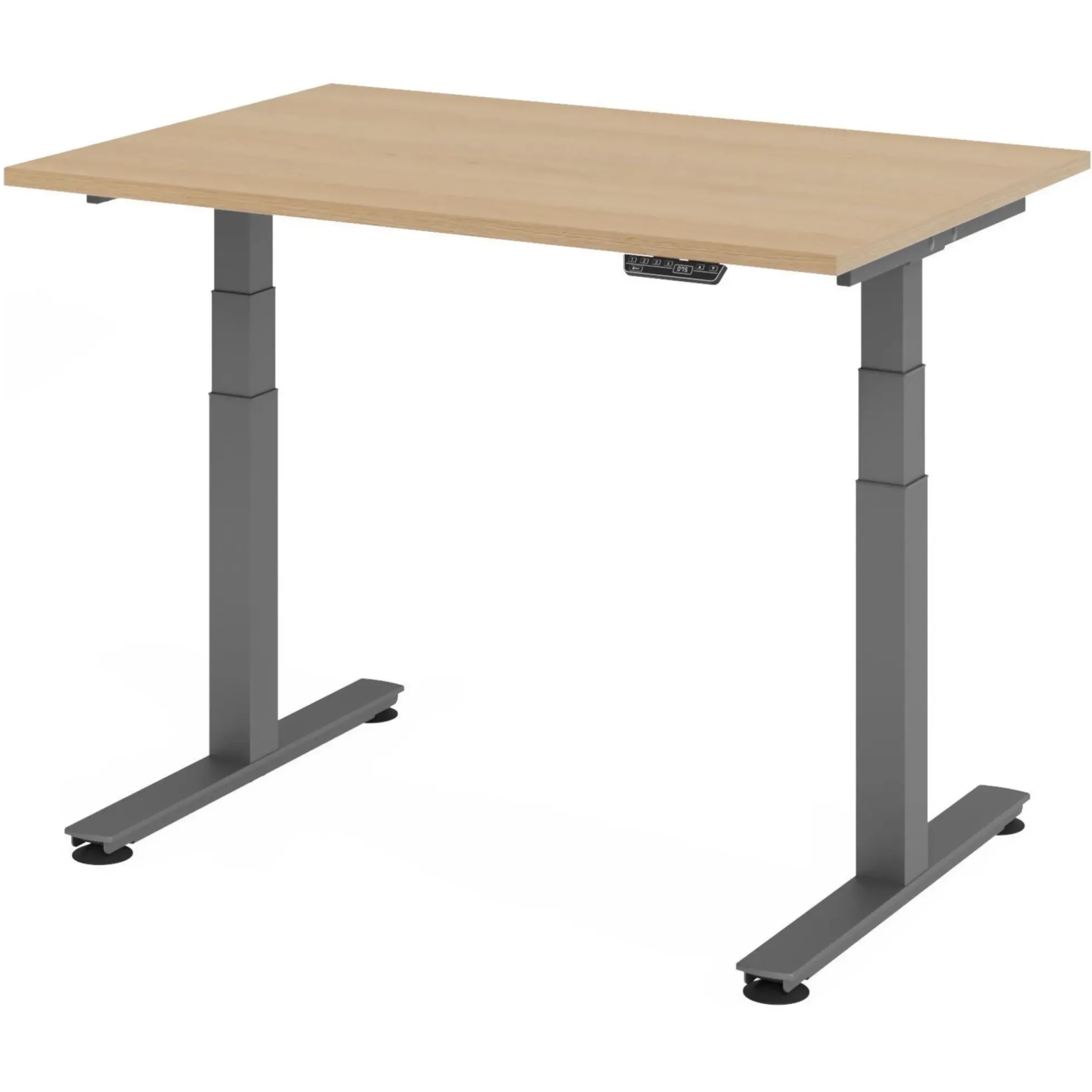 XDSM 12 G | Schreibtisch 120 x 80 elektrisch höhenverstellbar Eiche