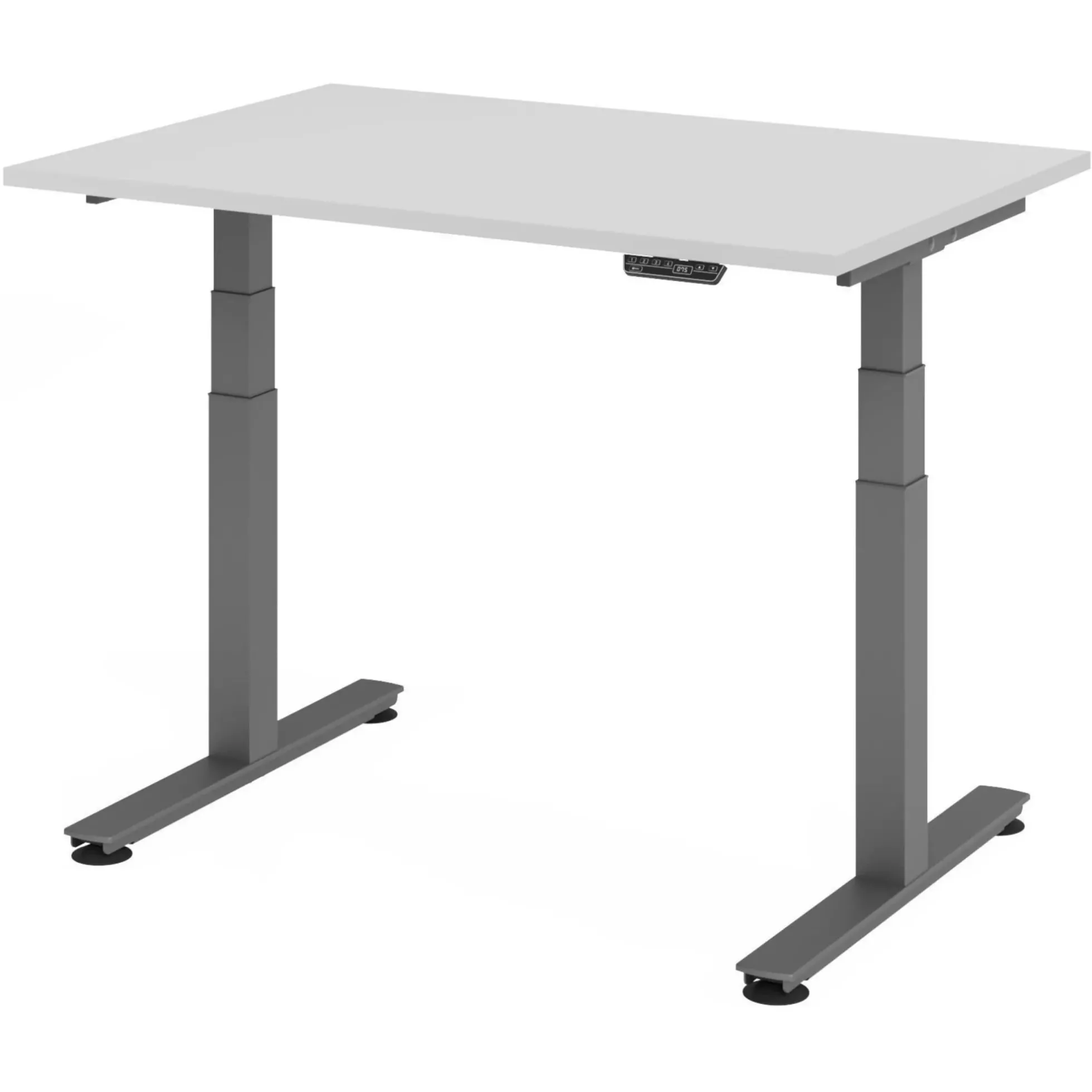 XDSM 12 G | Schreibtisch 120 x 80 elektrisch höhenverstellbar Grau