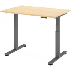 XDSM 12 G | Schreibtisch 120 x 80 elektrisch höhenverstellbar Ahorn
