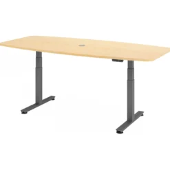 XDSM 22 G | Schreibtisch 220 x 103 elektrisch höhenverstellbar Ahorn