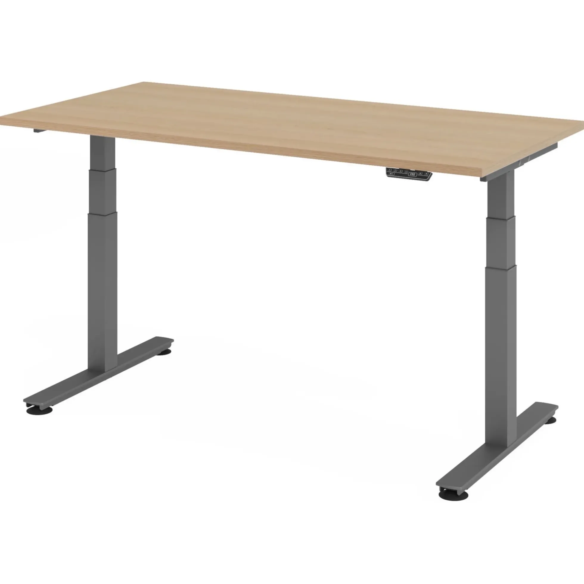 XDSM 16 G | Schreibtisch 160 x 80 elektrisch höhenverstellbar Eiche