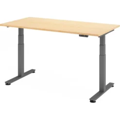 XDSM 16 G | Schreibtisch 160 x 80 elektrisch höhenverstellbar Ahorn