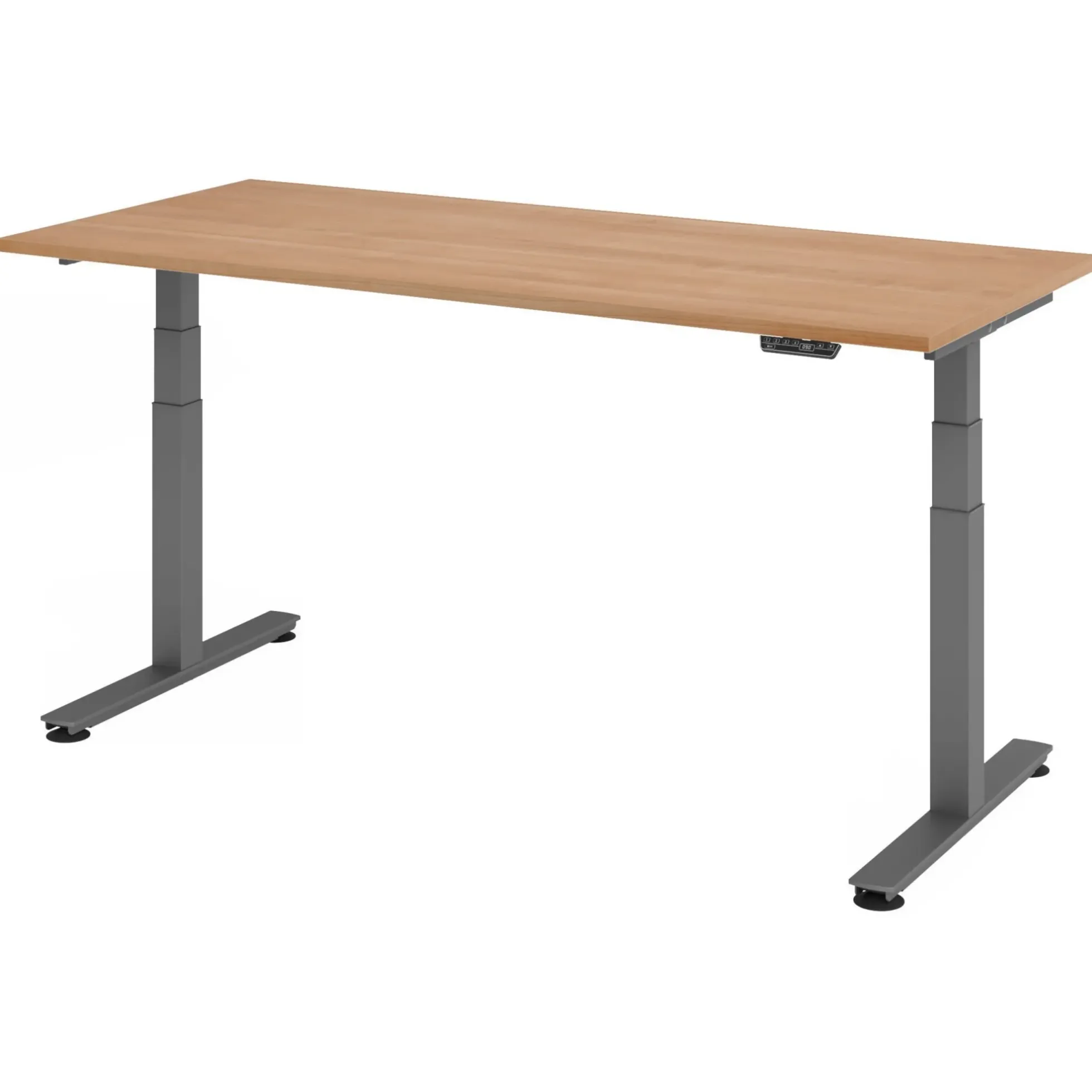 XDSM 19 G | Schreibtisch 180 x 80 elektrisch höhenverstellbar Nussbaum