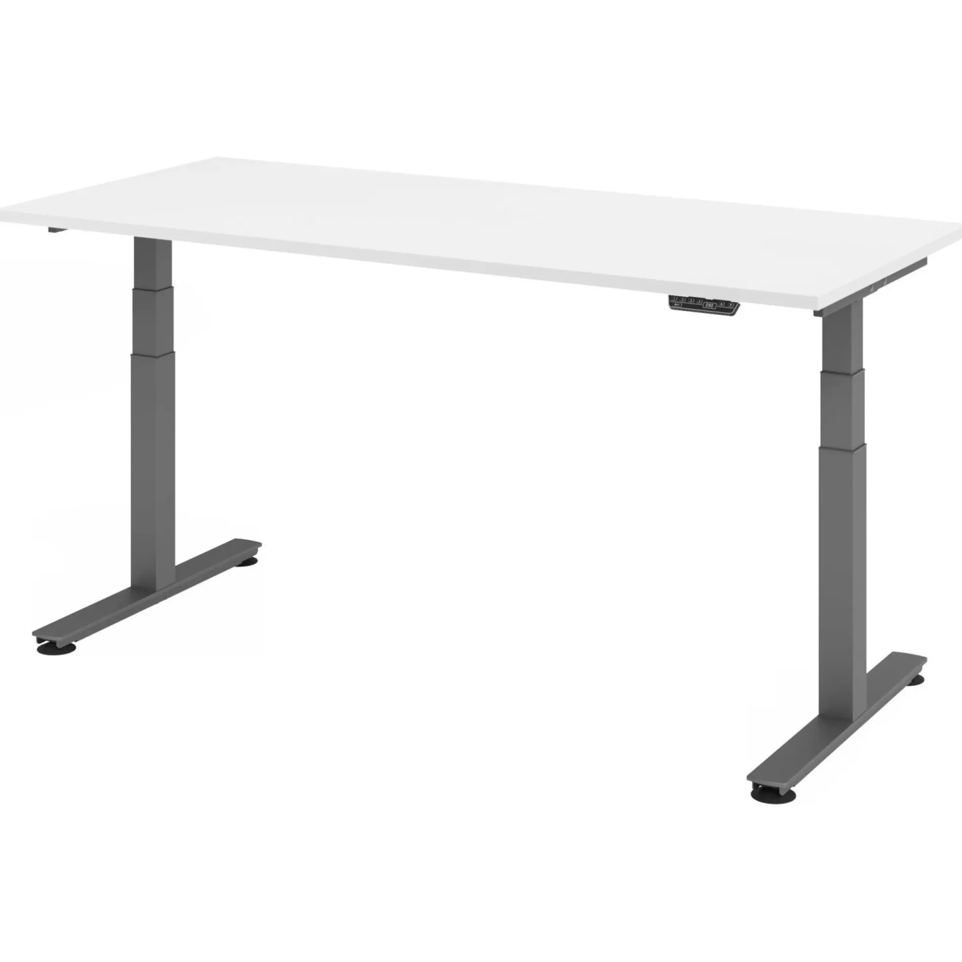 XDSM 19 G | Schreibtisch 180 x 80 elektrisch höhenverstellbar Weiß