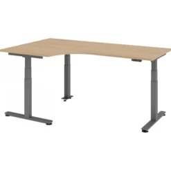 XDSM 82 G | Schreibtisch 200 x 120 elektrisch höhenverstellbar Eiche