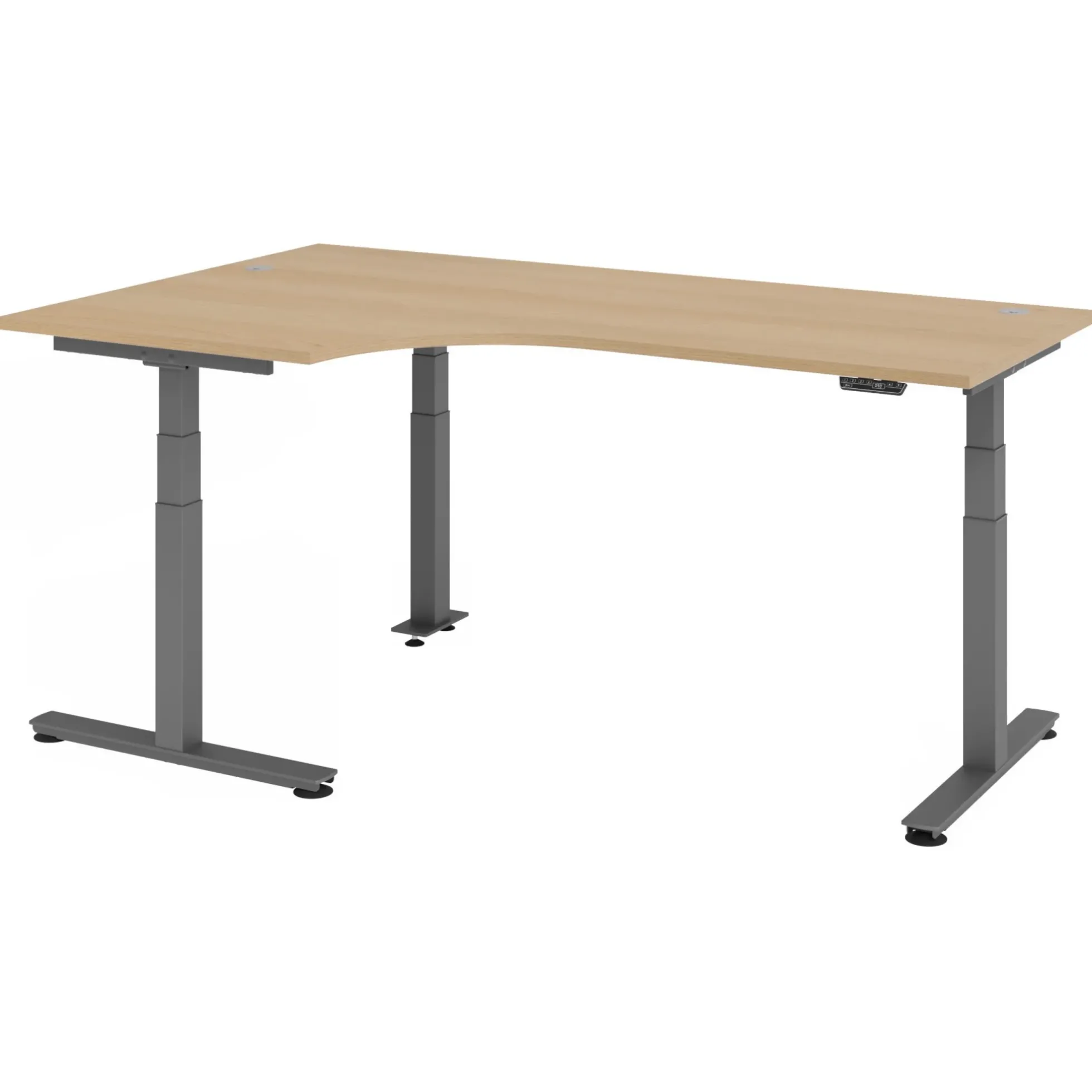 XDSM 82 G | Schreibtisch 200 x 120 elektrisch höhenverstellbar Eiche