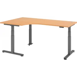 XDSM 82 G | Schreibtisch 200 x 120 elektrisch höhenverstellbar Buche