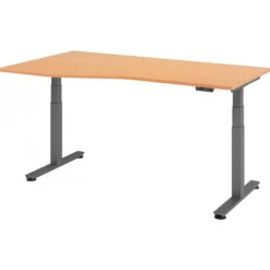 XDSM 18 G | Schreibtisch 180 x 100 elektrisch höhenverstellbar Buche