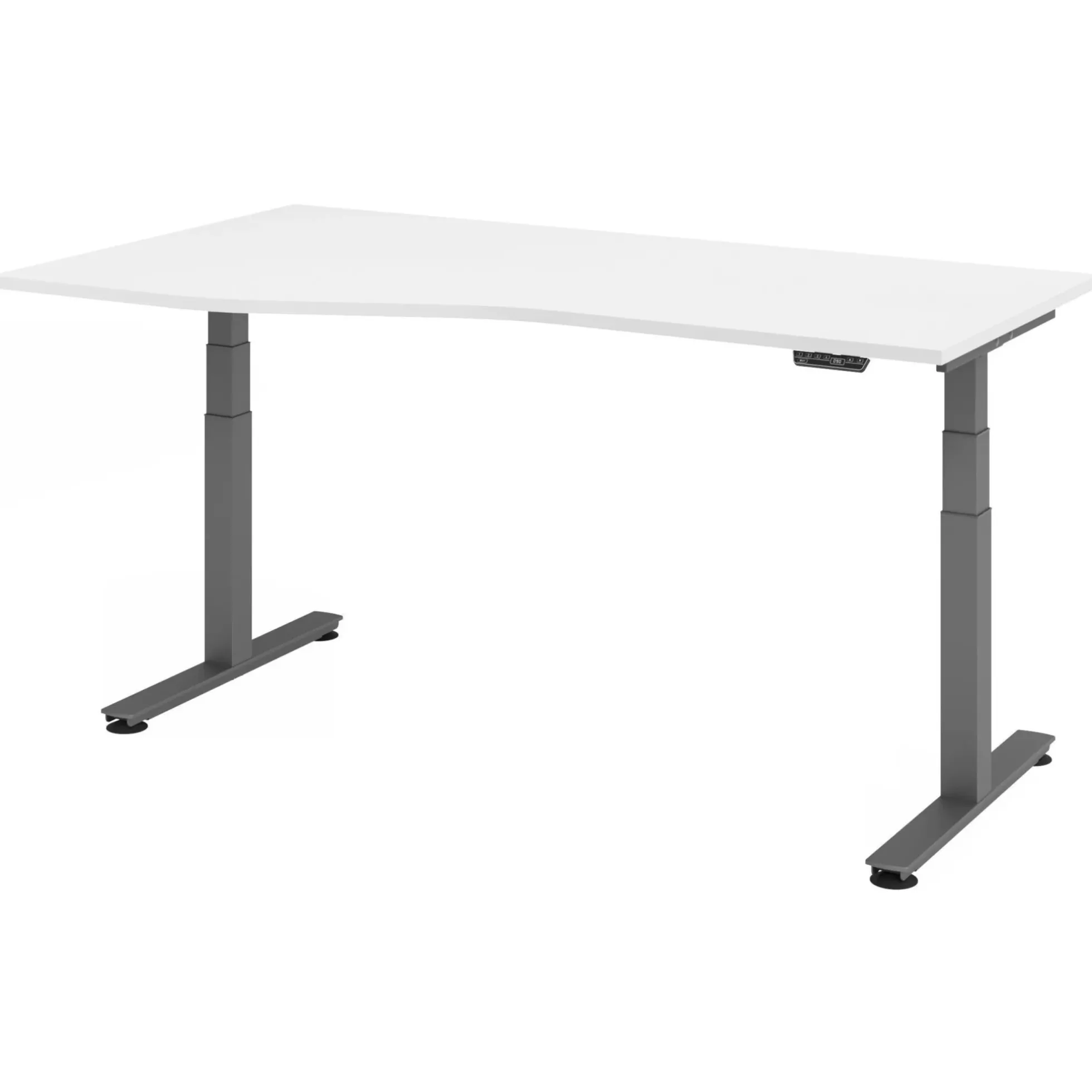 XDSM 18 G | Schreibtisch 180 x 100 elektrisch höhenverstellbar Weiß