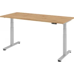XDSM 19 S | Schreibtisch 180 x 80 elektrisch höhenverstellbar Asteiche