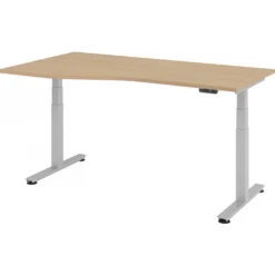 XDSM 18 S | Schreibtisch 180 x 100 elektrisch höhenverstellbar Eiche